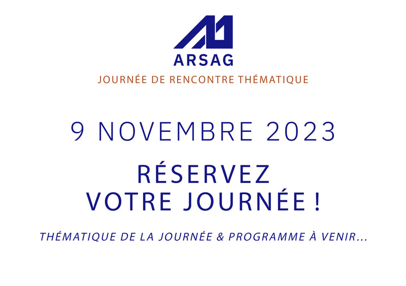 Journée de rencontre de l'Arsag le 9 novembre 2023